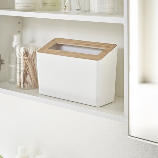 Coș de gunoi de birou Yamazaki Rin, 2,3 l, alb-image-1