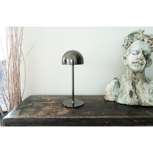 Veioză gri închis LED cu control prin telecomandă cu abajur din metal (înălțime 30 cm) Tim – Sirius-image-2