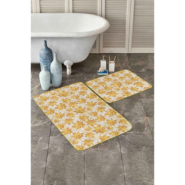 Covorașe de baie galbene 2 buc. 60x100 cm – Mila Home-image-3