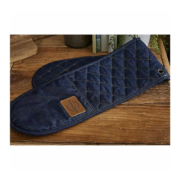 Mănușă dublă de bucătărie Cooksmart ® Oxford Denim-image-3