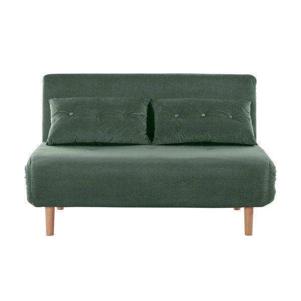 Canapea verde cu tapițerie din catifea 125 cm Magalli - Støraa-image-2
