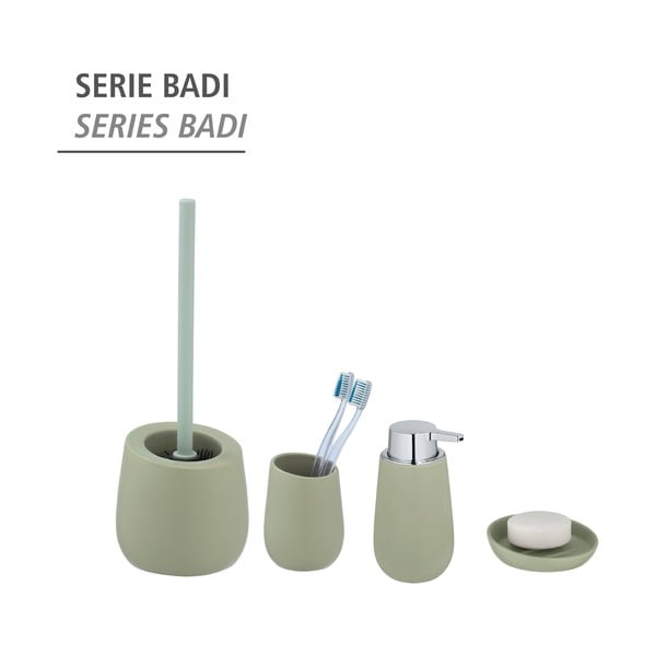 Dozator din ceramică pentru săpun Wenko Badi, verde-image-4