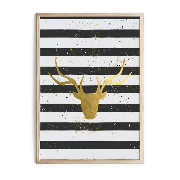 Tablou Really Nice Things Deer Stripes, 40 x 60 cm