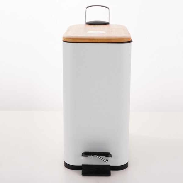 Coș de gunoi alb cu pedală din oțel 5 l   Erik – Spirella-image-3