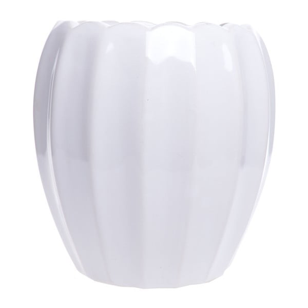 Vază din ceramică Ewax Monana, 17,5 cm, alb