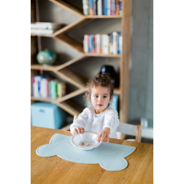 Suport din silicon pentru masă Kindsgut Bear, 48 x 25 cm, albastru deschis-image-3