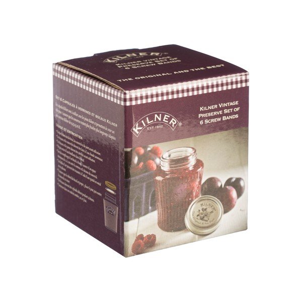 Set 6 capace filetate Kilner Vintage-image-1