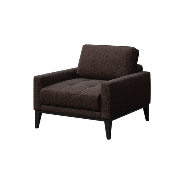 Fotoliu MESONICA Musso Tufted, maro ciocolată-image-2
