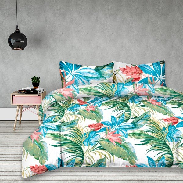 Lenjerie de pat din bumbac AmeliaHome Tulum, 200 x 220 cm-image-1