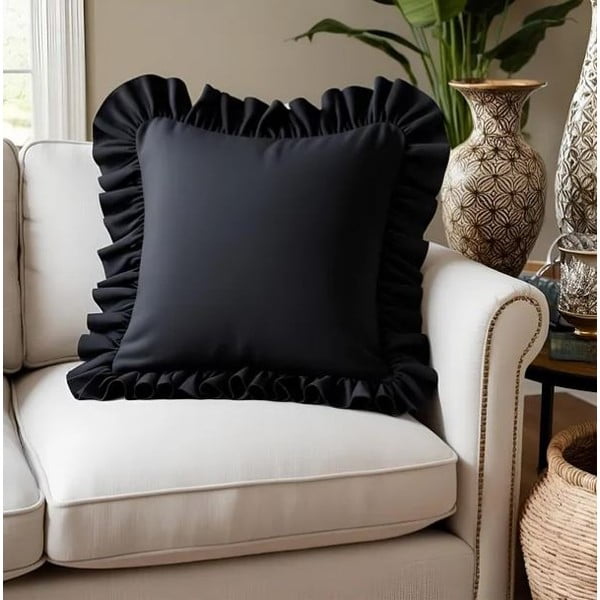 Față de pernă din amestec de bumbac 40x40 cm Ruffled – Mila Home-image-1