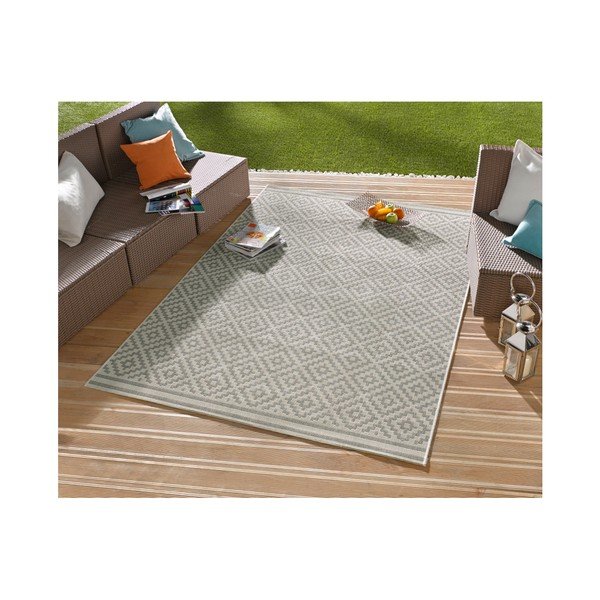 Traversă adecvată și pentru exterior NORTHRUGS Meadow, 80 x 200 cm, gri - crem-image-4