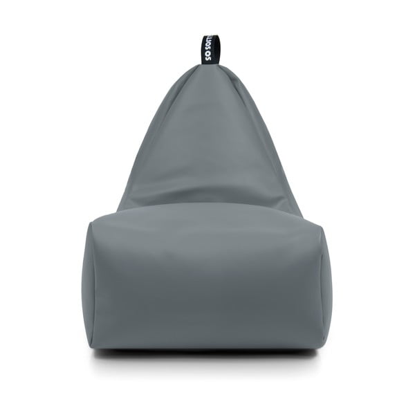 Fotoliu bean bag albastru închis cu tapițerie din imitație de piele Chill XL – So Soft?-image-1