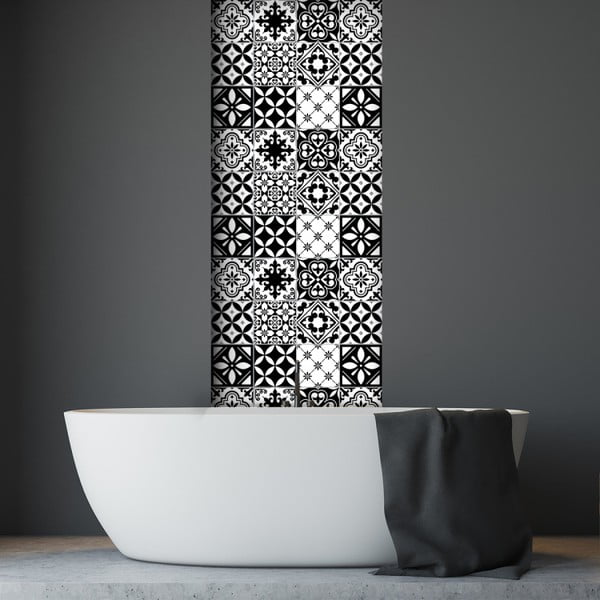 Set 30 autocolante pentru perete Ambiance Decal Tiles Azulejos Rosario, 10 x 10 cm-image-3