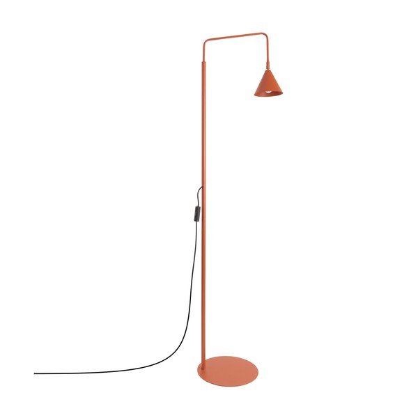 Lampadar cărămiziu cu structură flexibilă din oțel (înălțime 165 cm) Zylo – Sollux
