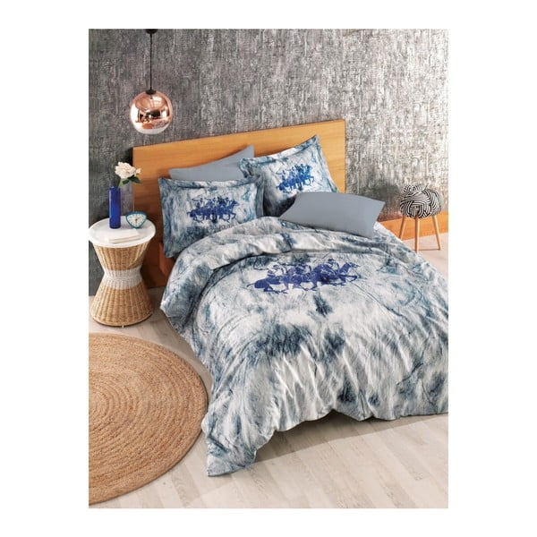 Lenjerie de pat cu cearșaf BHPC Jessica, 200 x 220 cm