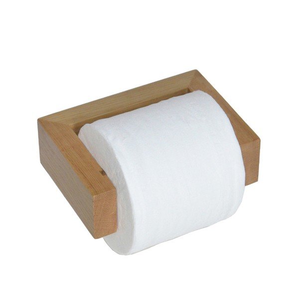Suport de perete din lemn de stejar pentru hârtie igienică, Wireworks Mezza-image-1