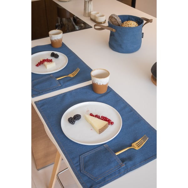 Suport pentru farfurii din material textil 45x33 cm Indigo – Tiseco Home Studio-image-1