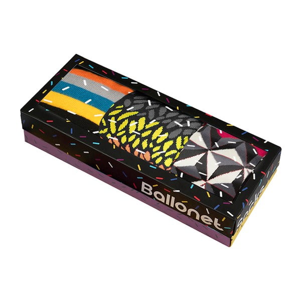 Set 3 perechi de șosete Ballonet Socks Autumn în cutie de cadou, mărime 36 - 40-image-2