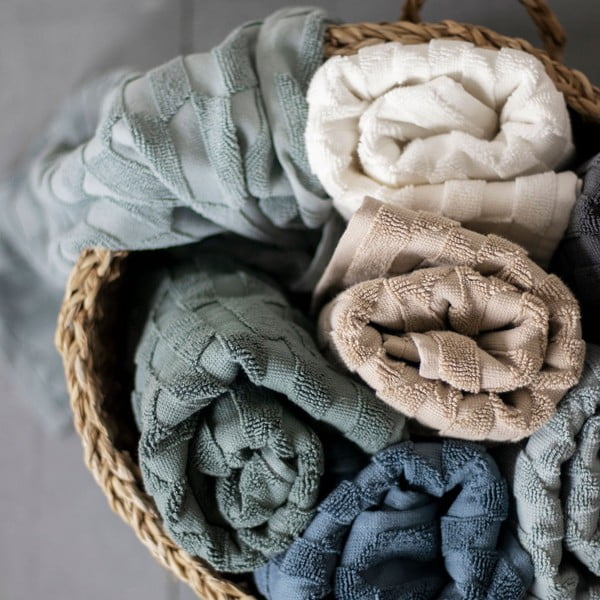 Prosop bej din bumbac 70x133 cm Geo – Mette Ditmer Denmark-image-3