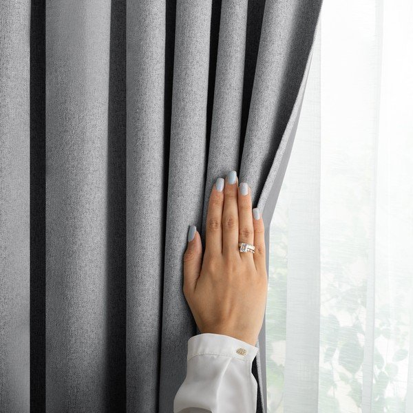 Draperie gri blackout 140x250 cm Corita – Restilo-image-2