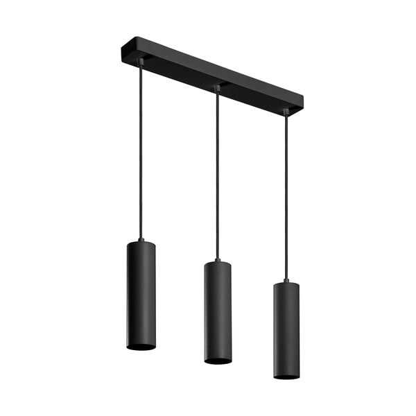 Lustră neagră cu abajur din metal Tresos II – GTV