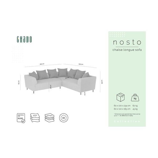 Colțar Ghado Nosto, colț dreapta, gri-bej-image-3