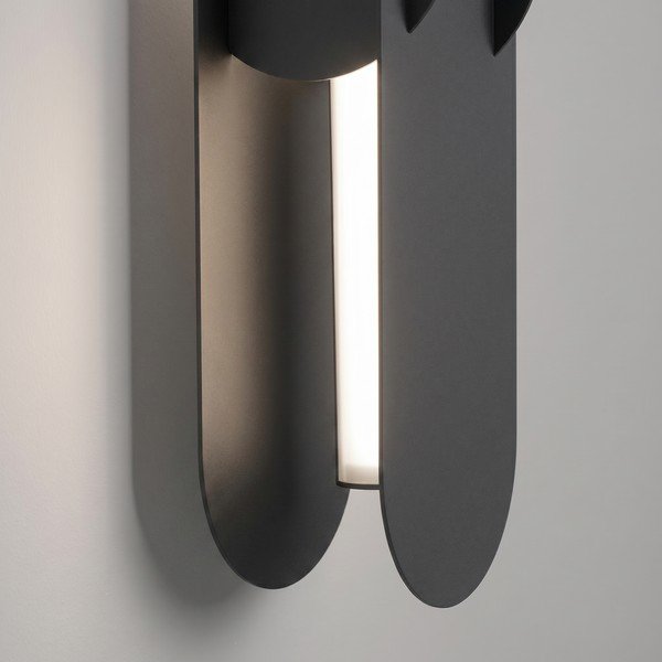 Aplică de perete neagră LED din metal CHAIN – Thoro-image-3