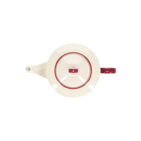 Ceainic burgundy/fildeș din porțelan 920 ml Cyril – S|P Collection-image-3