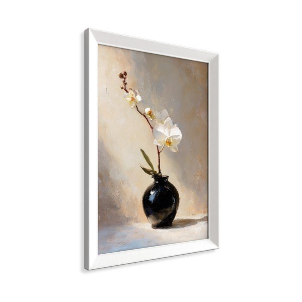 Tablou cu ramă imprimat 56x75 cm White Orchid – Styler-image-3
