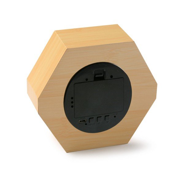 Ceas LED din lemn de bambus Versa Table Clock-image-2