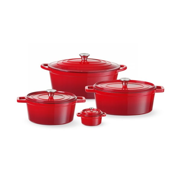 Oală cu capac din fontă 270 ml adecvată pentru plita cu inducție – Hendi-image-1