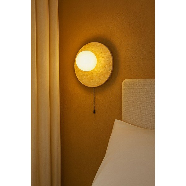Aplică de perete bej din piatră ø 12 cm Hilde – Opviq lights-image-2