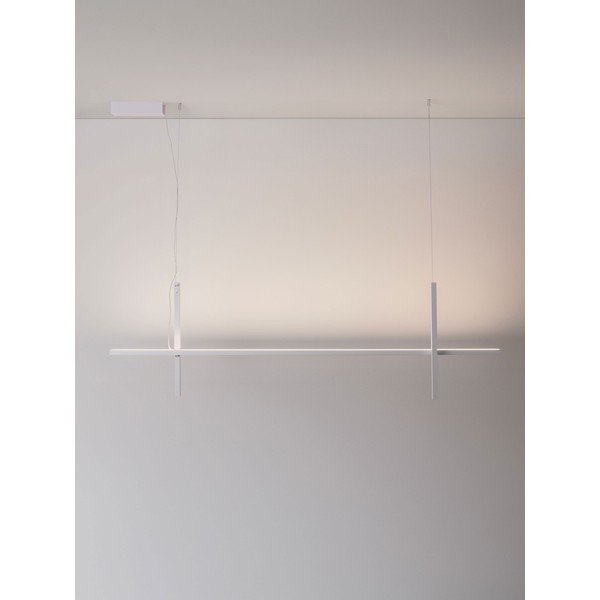 Lustră alb mat LED din aluminiu cu abajur din sticlă acrilică Looma – Nova Luce-image-4