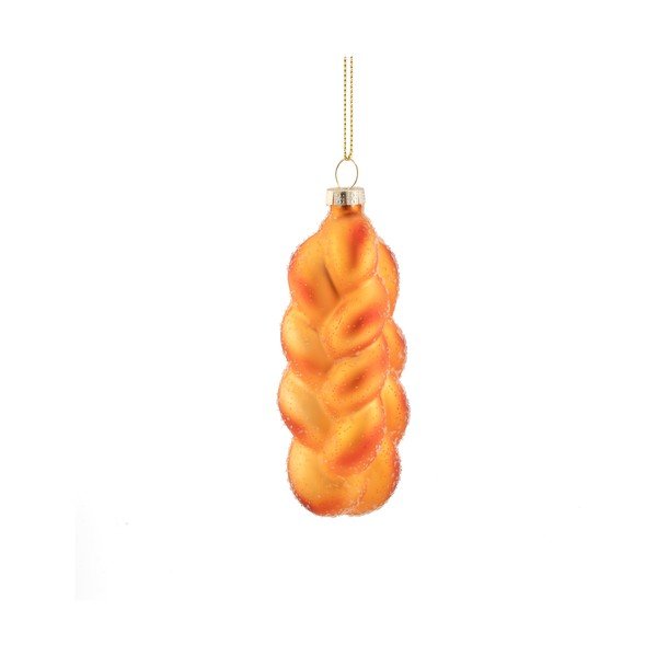 Ornament de Crăciun din sticlă 3,5 cm Plait Bread – Sass & Belle