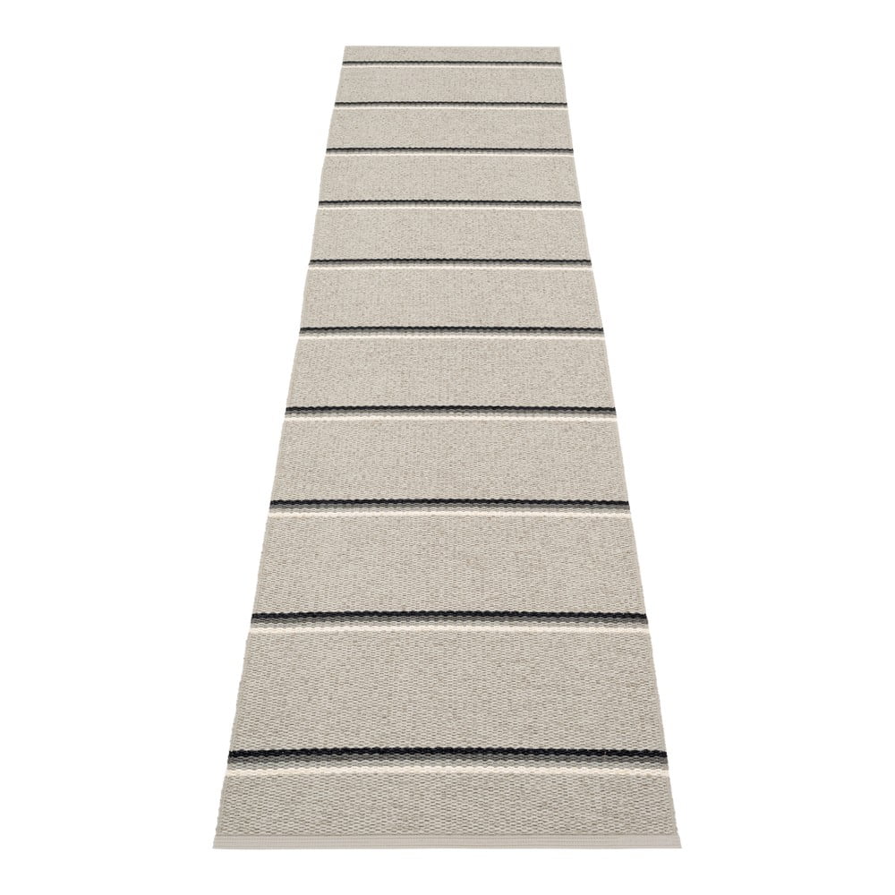 Covor tip traversă pentru interior și exterior gri/bej 70x300 cm Olle Grey Linen – Pappelina
