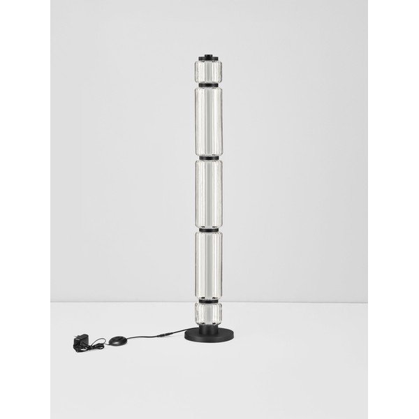Lampadar negru mat LED din sticlă (înălțime 123 cm) Liesa – Nova Luce-image-4