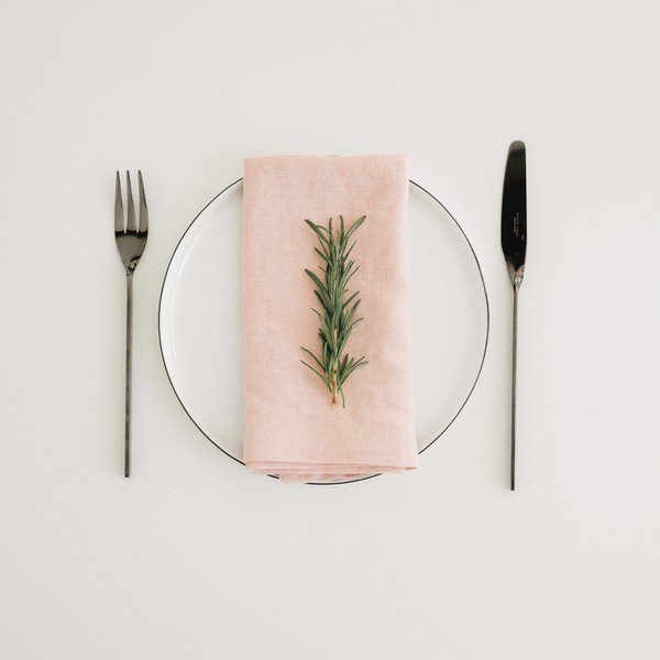 Set 2 șervețele din in Linen Tales, roz-image-1