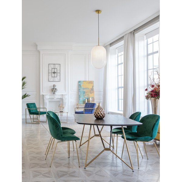 Lustră albă/aurie din sticlă ø 24 cm Chrysi – Nova Luce-image-2