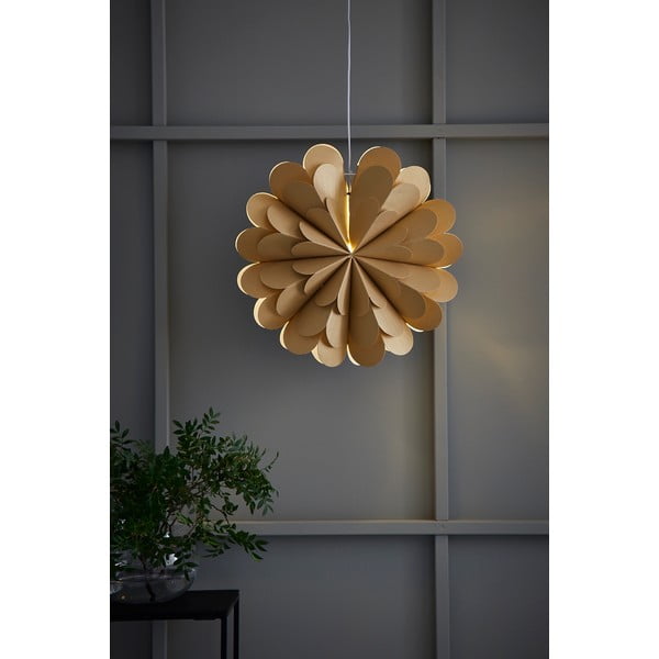 Decorațiune luminoasă aurie suspendată ø 45 cm  cu model de Crăciun Maravilla – Markslöjd-image-1