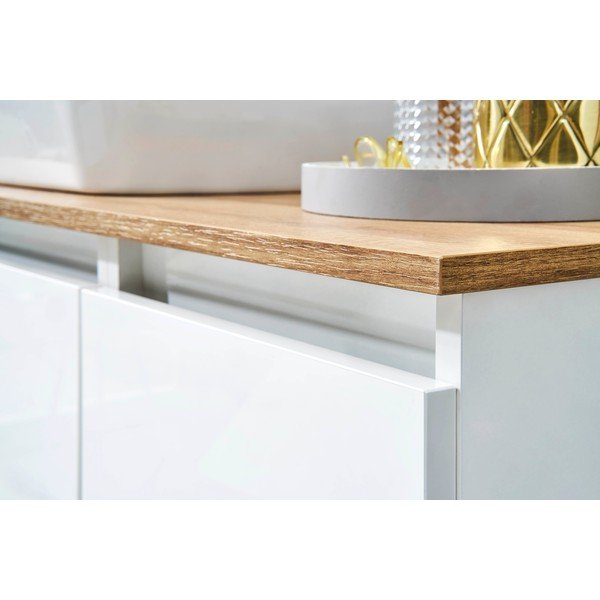 Blat pentru chiuvetă cu aspect de lemn de stejar 113x50 cm Set 360 - Pelipal-image-2