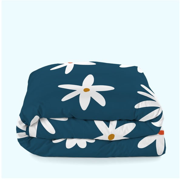 Husă de pilotă albastră pentru pat dublu 200x200 cm Margaret – Aware-image-3