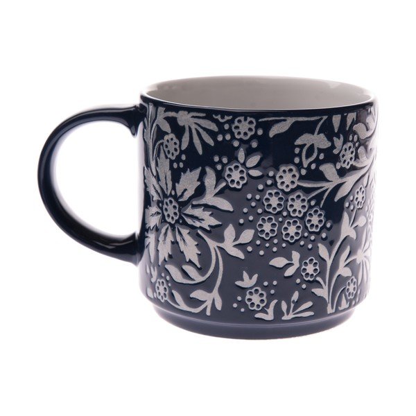 Cană albastră din ceramică 390 ml Bloom – Dakls