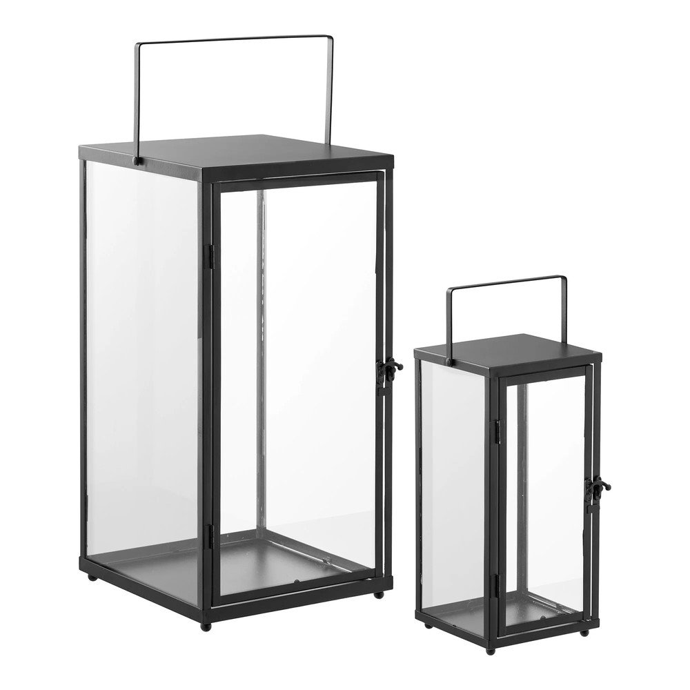 Felinar 2 buc. din sticlă (înălțime 50 cm) Ibra – House Nordic