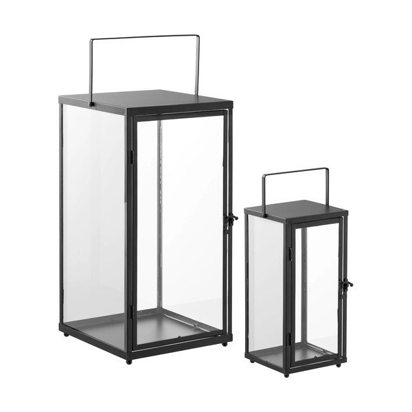 Felinar 2 buc. din sticlă (înălțime 50 cm) Ibra – House Nordic