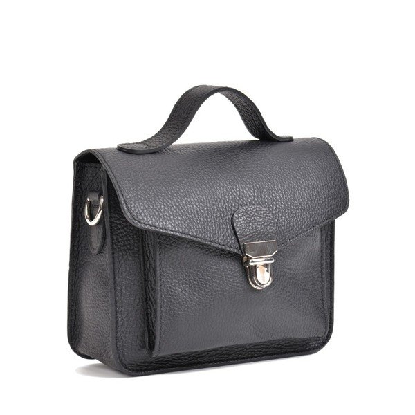 Geantă din piele Mangotti Bags Cristina, negru-image-4