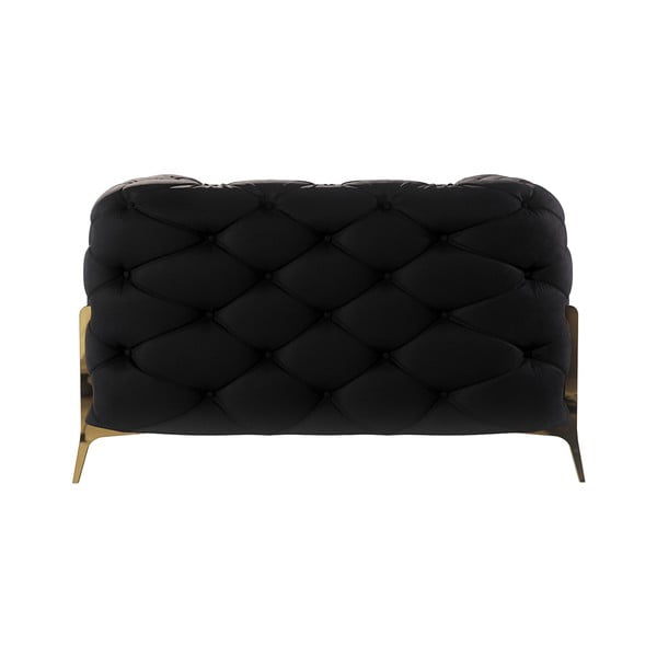 Fotoliu negru cu tapițerie din catifea Chelsea Bis – Ropez-image-3