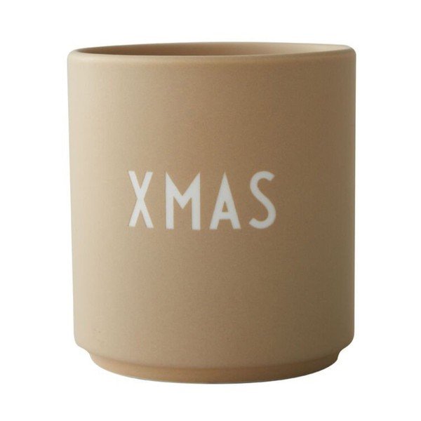 Cană bej din imitație de porțelan Design Letters Favourite, 0,25 l
