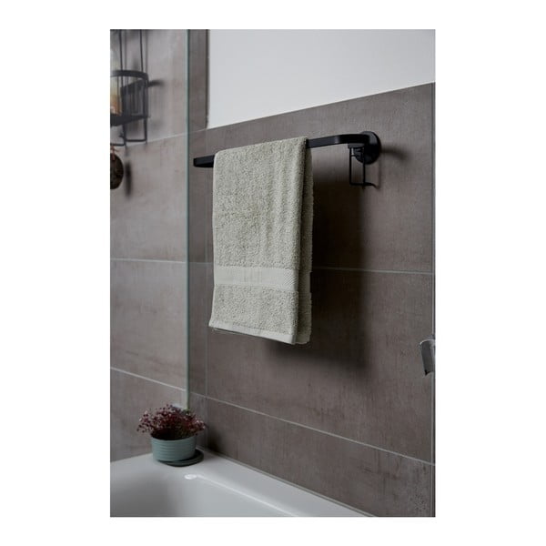 Suport de perete pentru prosoape Wenko Classic Plus, negru-image-2