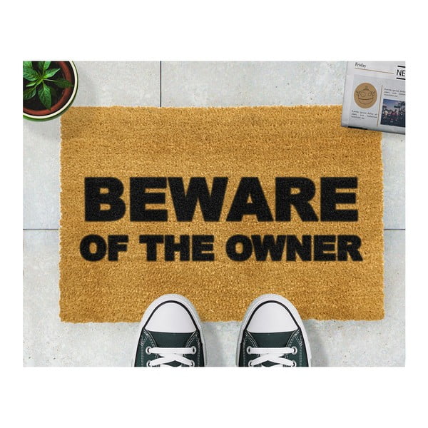 Covor intrare Artsy Doormats Beware of the Owner, 40 x 60 cm