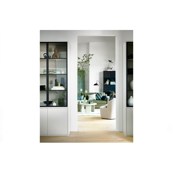 Vitrină gri deschis din lemn   de pin 101x230 cm Basic – vtwonen-image-1
